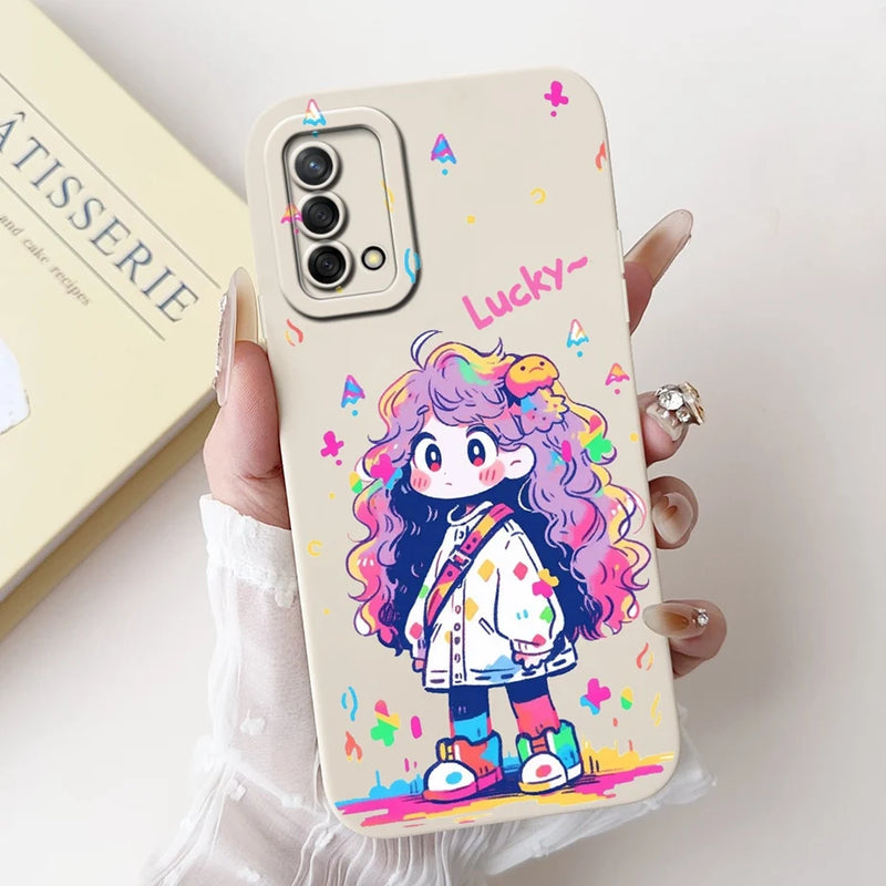 Soft TPU Phone Case with Pattern for Oppo A74 4G, Oppo Reno6 Lite, OppoA74, OppoA95