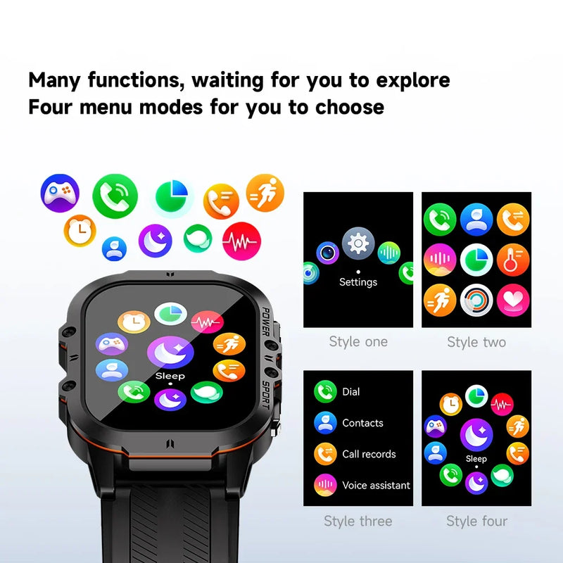Smartwatch OUKITEL - Tela OLED 1.9 BT20 Sport BT5.2