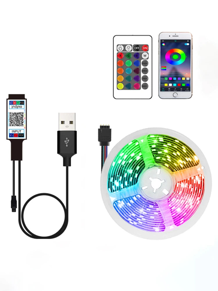 LED strip for TV with 3 keys and USB 5V control