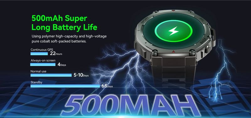 T-Rex 3 Ultra GPS Smartwatch, Waterproof
