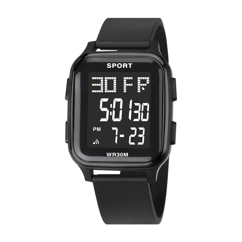 YIKAZE Retro Military Digital Watch Multifunctional Electronic Waterproof