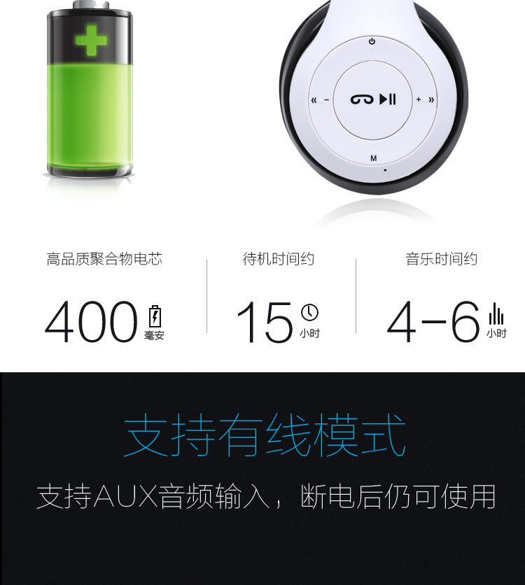 P47 Foldable Bluetooth 5.0 Stereo Wireless Headphones