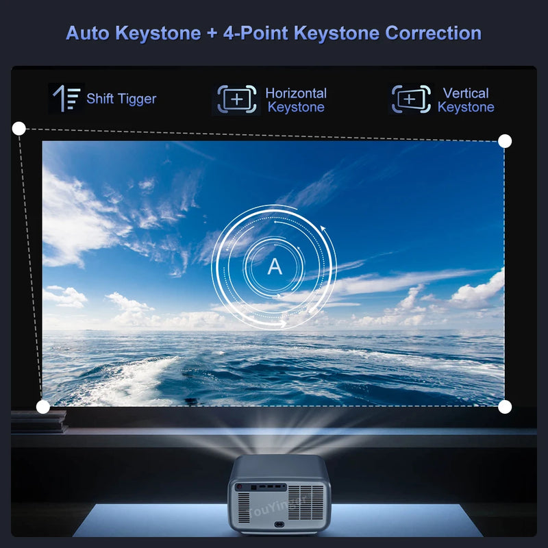 Touyinger Q12W pro 2800ANSI Full HD 4K Dual Screen Projector